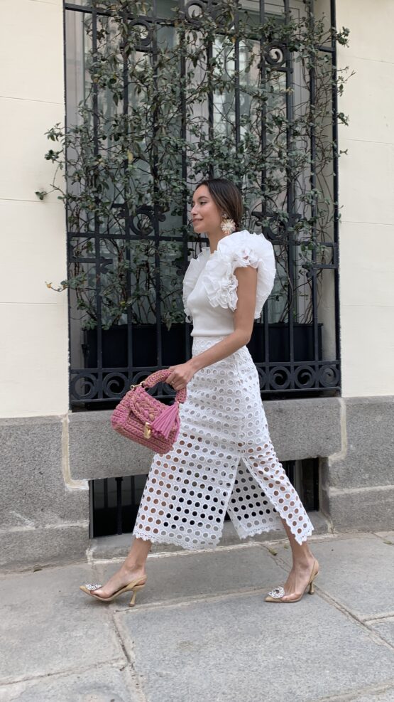 Falda Chloe white