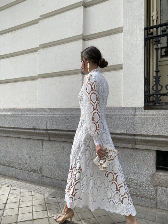 Vestido guipur jerez - Imagen 3