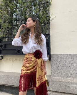 Falda flecos Viena