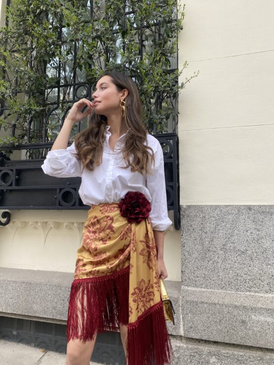 Falda flecos Viena