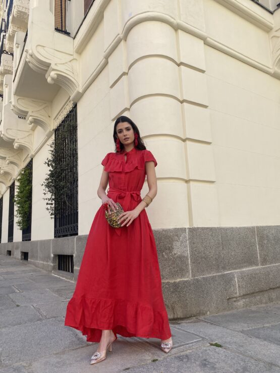 Vestido jerez rouge - Imagen 2