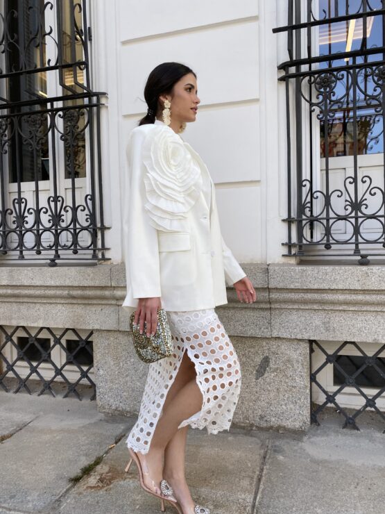 Blazer oversize azahar white - Imagen 2