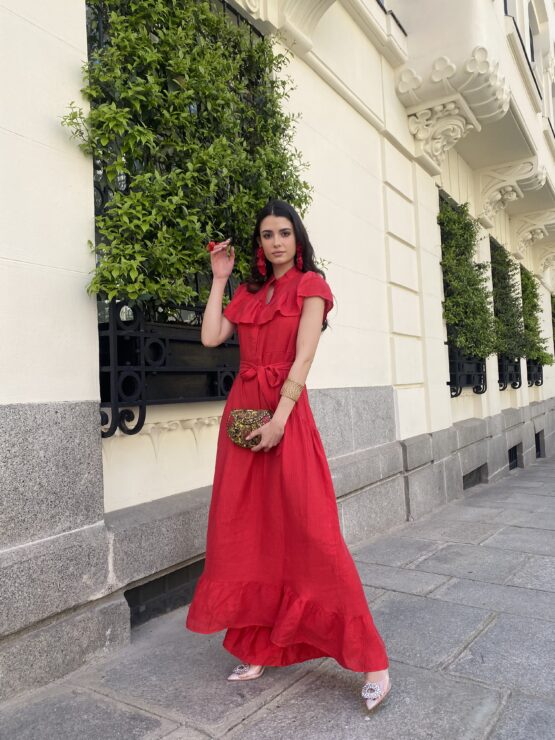 Vestido jerez rouge - Imagen 5