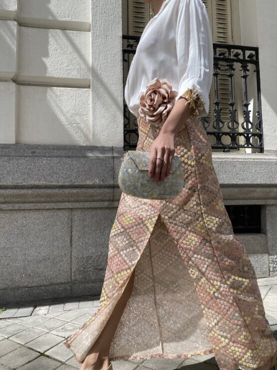 Falda bordada sequins - Imagen 4