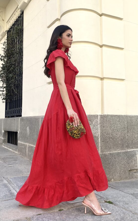 Vestido jerez rouge