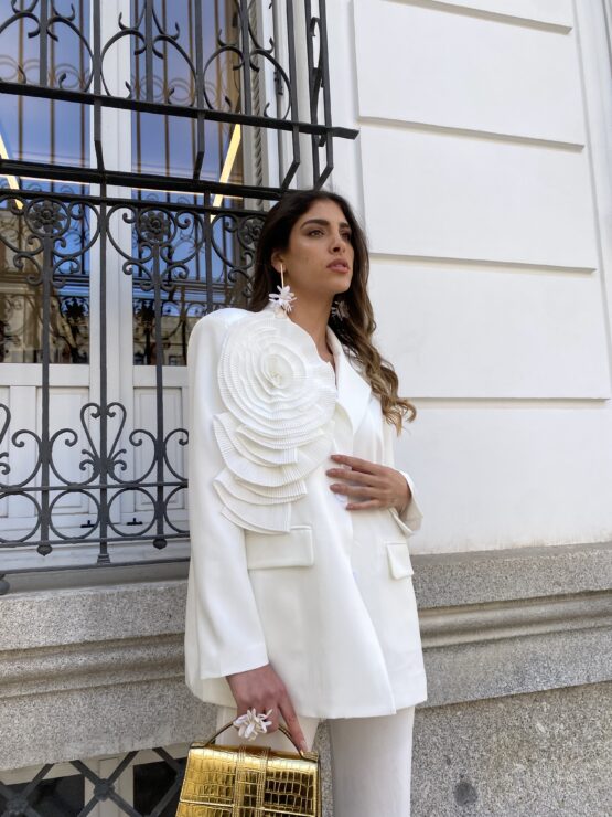 Blazer oversize azahar white - Imagen 3