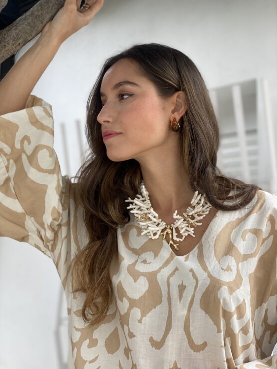 Collar coralina ecru - Imagen 3