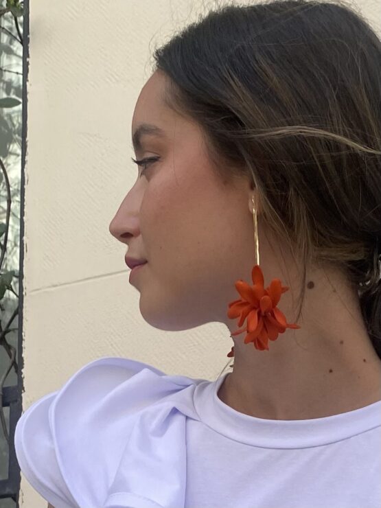 Pendiente candela Orange