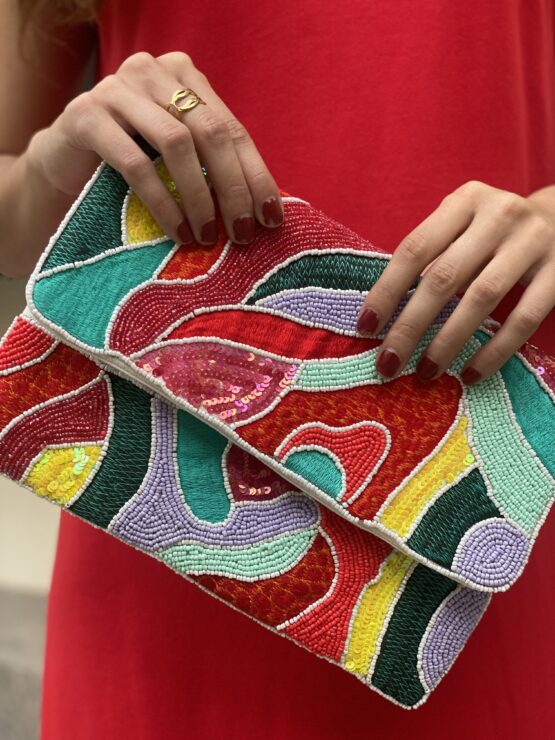 Cartera bordada cuentas Sitges - Imagen 3