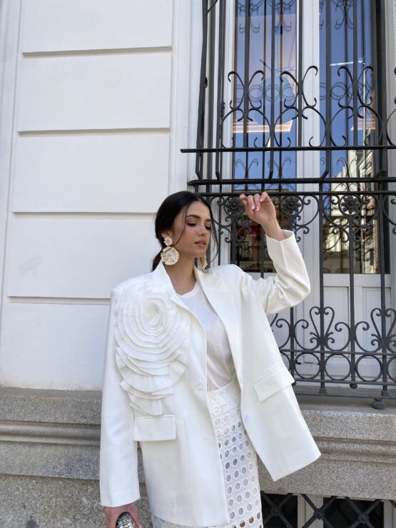 Blazer oversize azahar white - Imagen 6