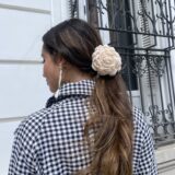 Flor pinza Gardenia beige - Imagen 3