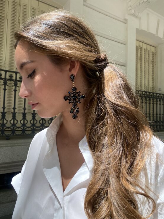 Pendiente Sicilia joya negro - Imagen 3
