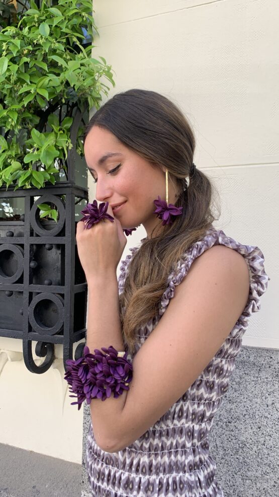 Pendiente Candela morado - Imagen 2