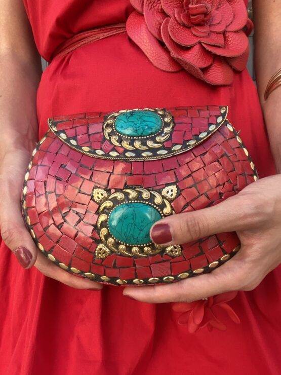 Bolso rouge mosaico - Imagen 2