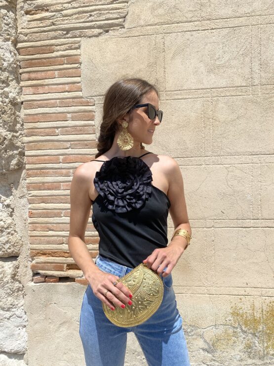 Body maxi Flor noir