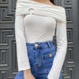 Camiseta Bardot blanco - Imagen 3