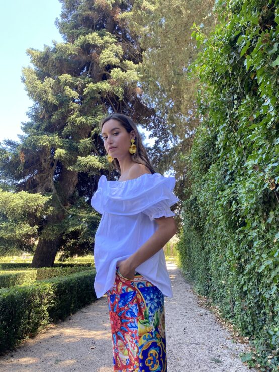 Blusa volante Fiona white - Imagen 3