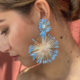 Pendiente Lindsey azul - Imagen 2