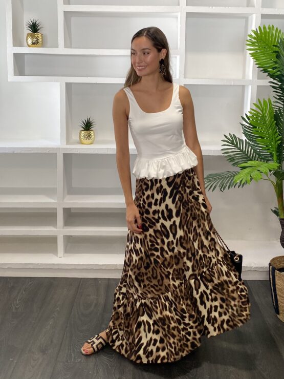 Falda Venetto animal print