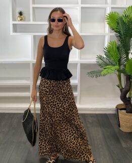 Falda animal print