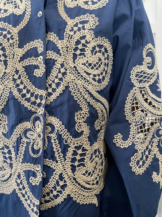Blusa bordada Constantine blue - Imagen 5