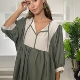 Vestido Petra olive