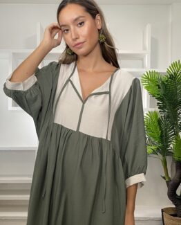 Vestido Petra olive
