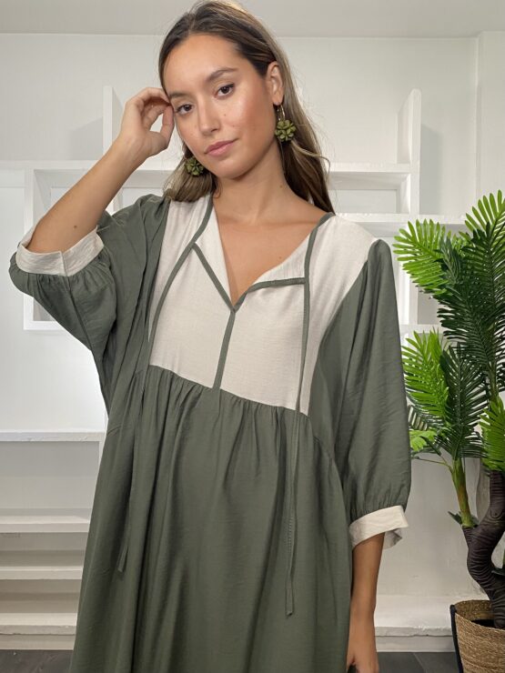 Vestido Petra olive