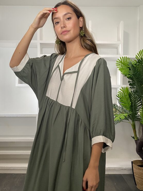 Vestido Petra olive - Imagen 8