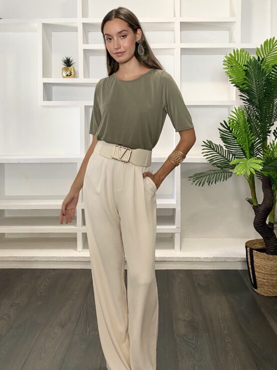 Pantalón luxury suit ivory - Imagen 3