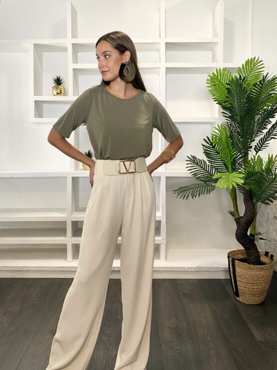 Pantalón luxury suit ivory - Imagen 2