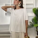 Camiseta tencel lyocel blanca