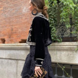 Chaqueta joya bordada terciopelo - Imagen 6
