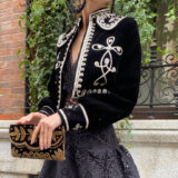 Chaqueta joya bordada terciopelo