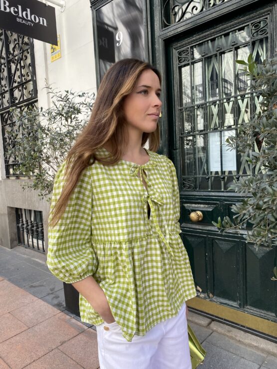 Blusa cuadro Vichy lima