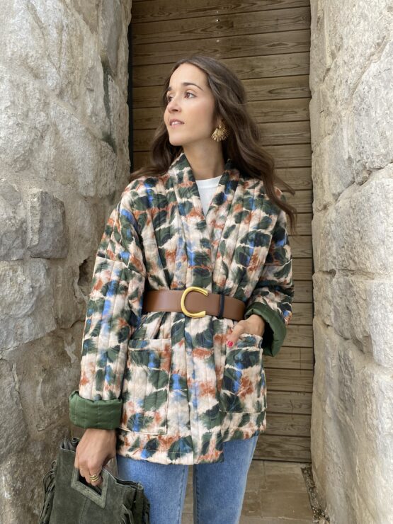 Chaqueta acolchada Viena khaki - Imagen 4