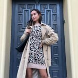 Vestido punto animal print - Imagen 2