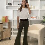 Pantalón Altea punto khaki - Imagen 4