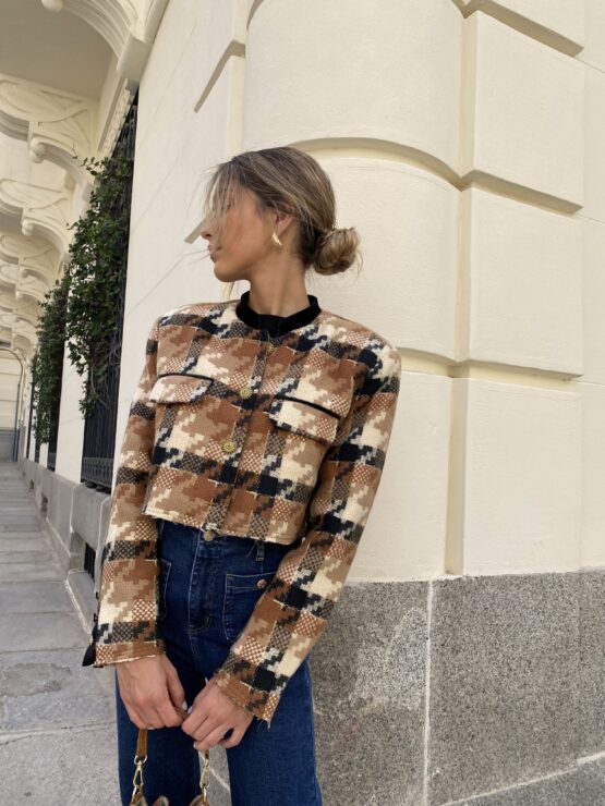 Chaqueta tweed Suances