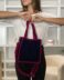 Bolso de terciopelo azul marino