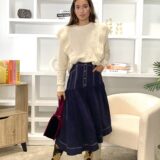 Falda enma azul marino - Imagen 7