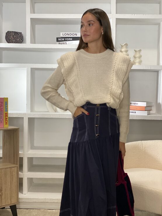 Falda enma azul marino - Imagen 2
