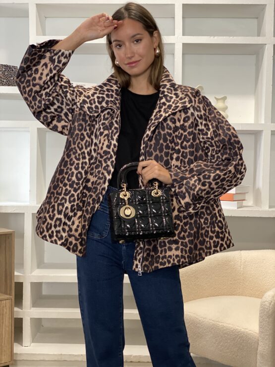 Capa cazadora leopardo impermeable - Imagen 7