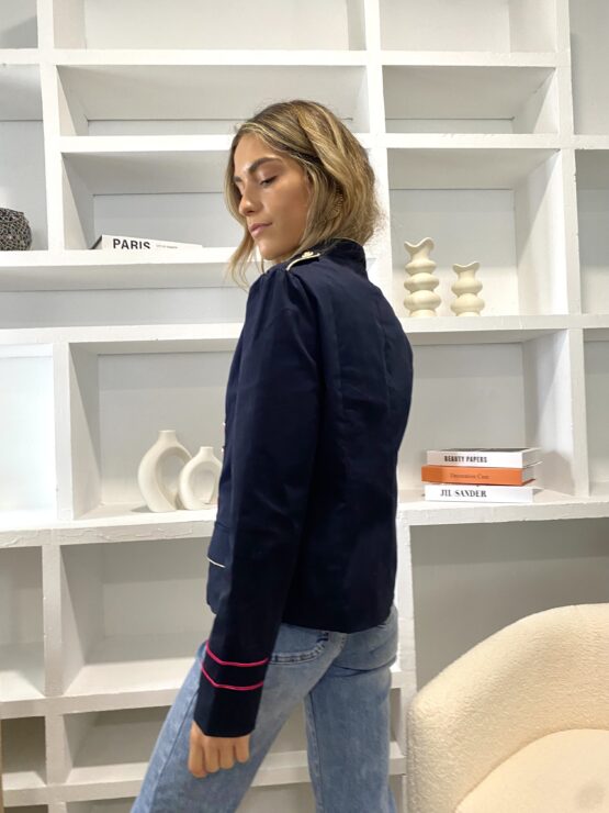 Chaqueta bordada Piera azul marino - Imagen 7