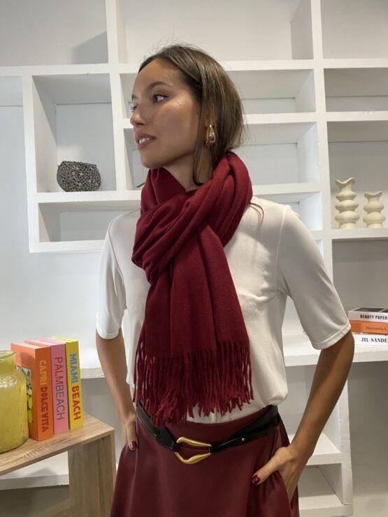 Bufanda Alexandra burdeos - Imagen 6