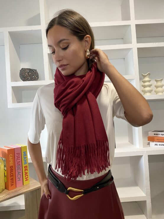 Bufanda Alexandra burdeos - Imagen 5