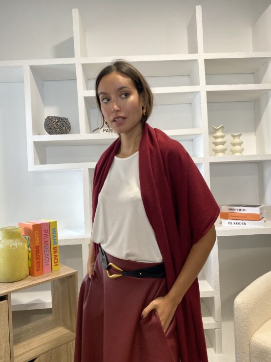 Bufanda Alexandra burdeos - Imagen 4