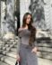 Body gris Bardot