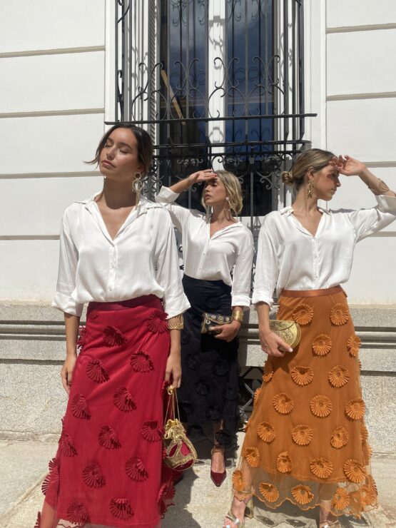 Falda de tul Rocio azafrán - Imagen 8
