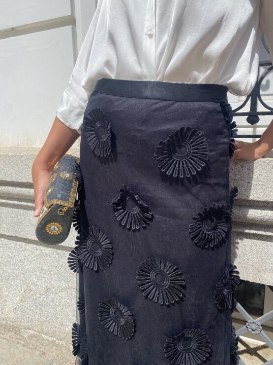 Falda de tul Roció black